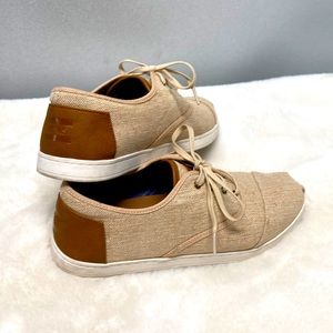Toms Del Ray Sneakers in Tan with Leather trim | Men’s Size 9.5
